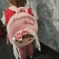 Ghiozdan personalizat Iepuras cu fundita