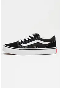 Tenisi Old Skool din piele intoarsa - Alb/Negru