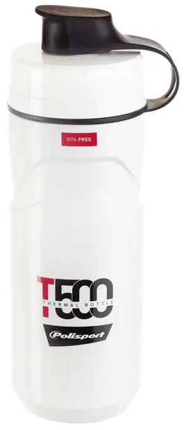 Sticlă termo Polisport - T500 ml, alb