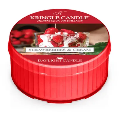 Kringle Candle Strawberries & Cream lumânare 42 g