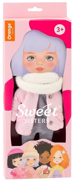 Orange Toys Sweet Sisters Sweet Sisters Set de îmbrăcăminte pentru păpuși - Jachetă roz cu eșarfă