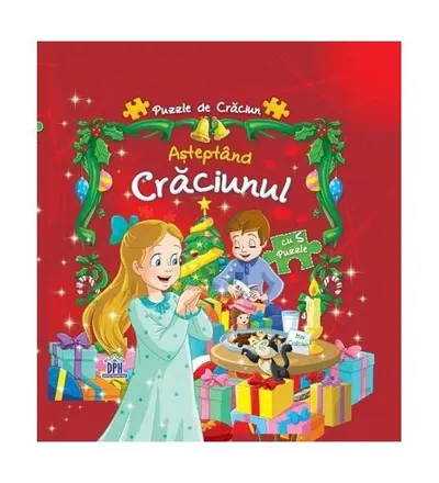 Așteptând Crăciunul. Puzzle de Crăciun - Hardcover - ***