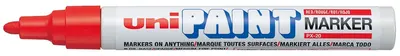 Marker permanent Uniball pe baza de ulei – Rosu