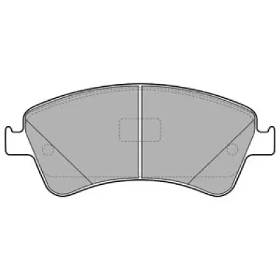 Set placute frana, frana disc DELPHI LP2104