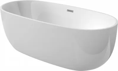 Cada baie freestanding, alba, 160x75 cm, ovala, Deante Alpinia