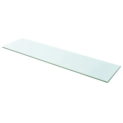 vidaXL Raft din sticlă transparentă, 100 x 25 cm