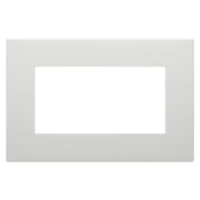 Placa Ornament Dahlia - in Technopolymer - Double Plate - Light Grey
