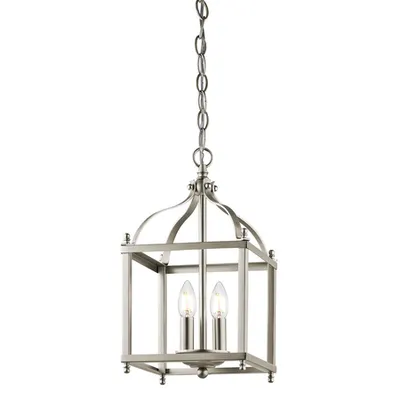 Lampa suspendata Larkin 2 Light Small Pendant – Brushed Nickel