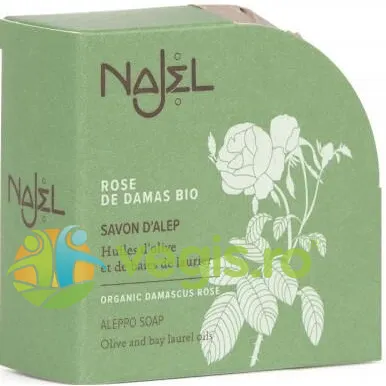 Sapun de Alep cu Trandafir de Damasc 100g