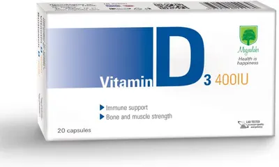 Vitamin D, 20 capsule, Magnalabs
