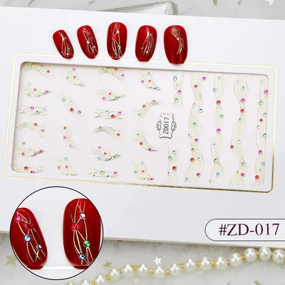 Sticker 3D Manichiura Nail Art Cristal ZD017