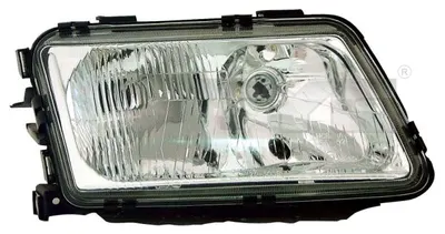 Far dreapta potrivit AUDI A3 1996-2000 - (H1/H7, reglaj electric, fundal cromat)