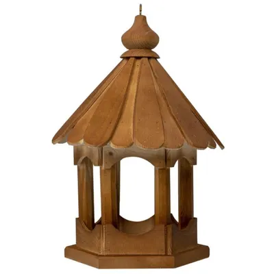 Colivie pentru Pasari, Lemn, cu Agatatoare, Inaltime 45 cm