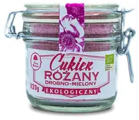 Zahăr bio din trestie cu petale roz, 120 g, Dary Natury