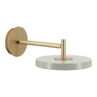 Aplică de perete verde-deschis LED cu intensitate reglabilă ø 15 cm Asteria Wall Short – UMAGE