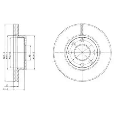 Disc frana DELPHI BG4195