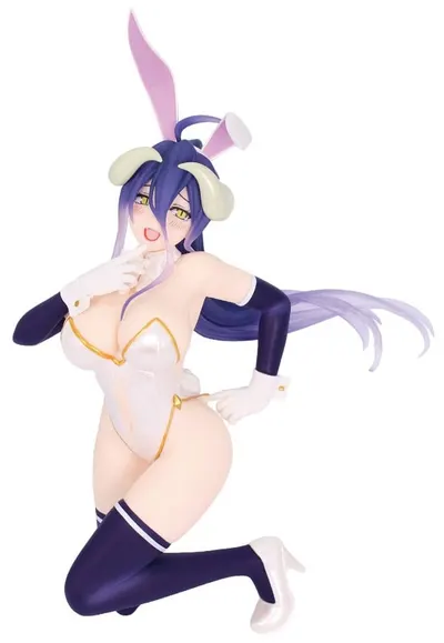 Statue System Service Animation: Overlord - Albedo (White Bunny Suit), 19 cm