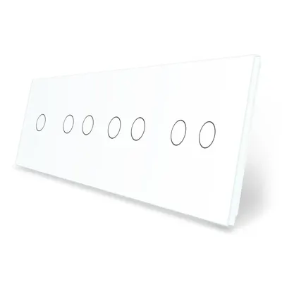 Panou intrerupator simplu + dublu + dublu + dublu cu touch LIVOLO din sticla
