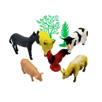 Set de figurine, Deluxebase, jumbo, Farm, 8 piese