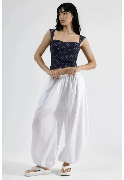 Pantaloni dama - alb - 100% poliester