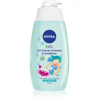 NIVEA Kids Magic Apple gel de duș și șampon delicat pentru copii 3 in 1