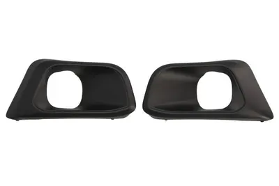 Grila bara fata Dreapta/Stanga Set 2 bucati, cu locas proiector, plastic, negru potrivit PEUGEOT 308 II 2013-2021 dupa 2017