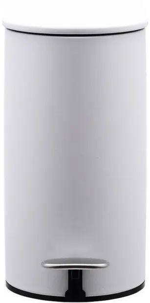 Coș de baie cu închidere silențioasă Estia - Slim, 5 l, alb mat