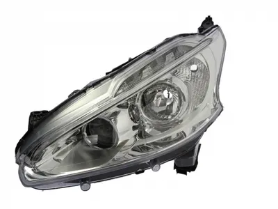 Far Stanga (H1 H7, electric, cu motor, culoare insert: cromat, culoare semnalizator: transparent) potrivit PEUGEOT 208 I, 208 HATCHBACK