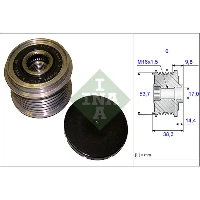 Sistem roata libera, generator INA 535 0203 10