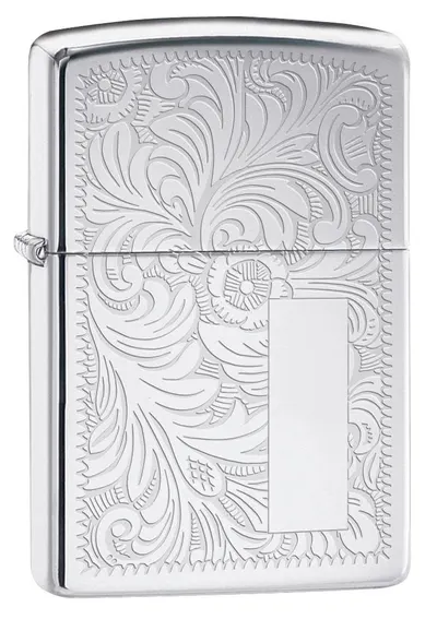 Bricheta Zippo Venetian, crom lustruit