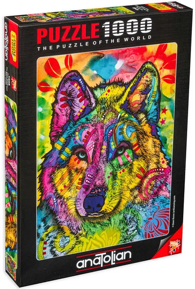 Puzzle Anatolian din 1000 de piese - The Stare of the Wolf, Dean Russo