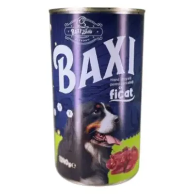 Conserva pentru caini Baxi cu ficat 1240 gr