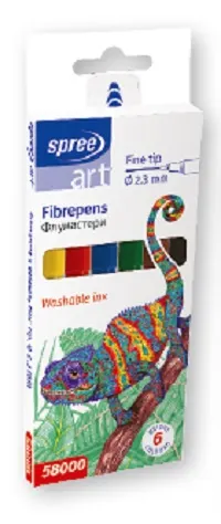 Carioci colorate SpreeArt - Ø 2.3 mm, 6 culori