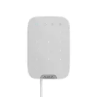 Tastatura cu touch cablata AJAX Keypad Fibra WH, 15 taste, silent alarm, 2000 m, 4 fire
