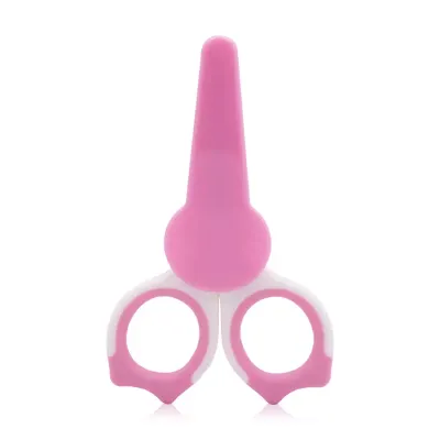Forfecuta de unghii pentru bebelusi cu suport de protectie 0 luni+ Blush Pink