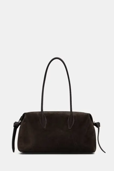 Yuzefi tote bag pentru femei din piele întoarsă BRIOCHE DUFFLE