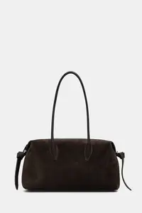 Yuzefi tote bag pentru femei din piele întoarsă BRIOCHE DUFFLE