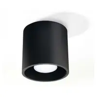 Plafonieră Sollux Roda, negru