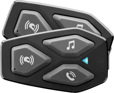 Headset pentru cască Interphone - UCOM3, 2 buc, negru