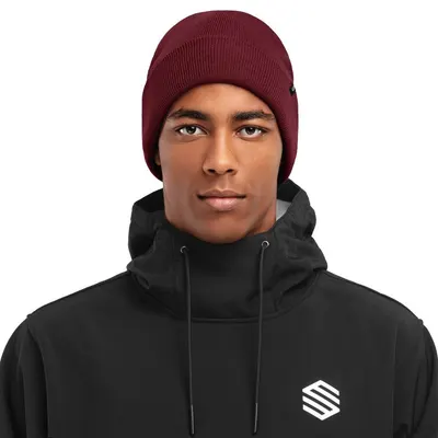 Căciulă de iarnă Snowflake Maroon Maroon
