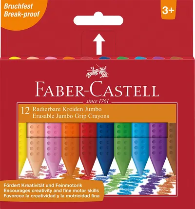 Pasteluri Faber Castell - Jumbo Grip, 12 culori