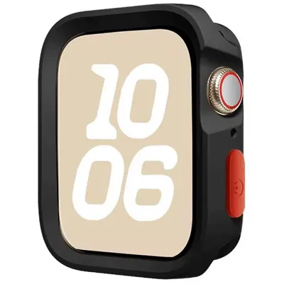 Husa Soft Bumper pentru Apple Watch, Protectie antisoc, Silicon, Negru - apple-watch-40-41mm Engros