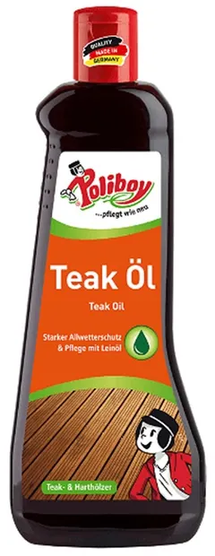 Ulei de tec pentru lemn Poliboy - închis, 500 ml