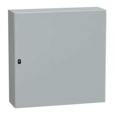 Usa simpla PanelSeT S3D cu/f. plas. mont. H1000xL1000xP300 IP66 IK10 RAL7035.