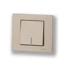 Intrerupator cu Led ST Grano Met Ovivo OV00212, 10A, 250V, IP20, titan