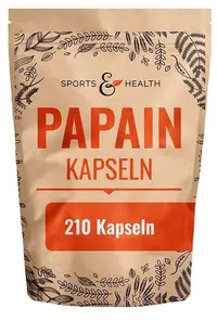 Sports & Health Solutions Papain, 500 mg, 210 capsule