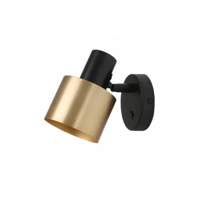 Corp de iluminat aplicat perete - Wall luminaire SELVIA II incl.,3902 , max250V, 50/60Hz, 1*E14, max.25 W, IP20, di.10 cm, gold/black