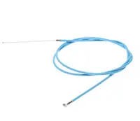 Cablu frana spate cu teaca, pentru biciclete, lungime cablu 1650mm, lungime teaca 1500mm, culoare turcoaz