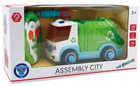 Jucărie de asamblat Ocie Assembly City - Camion de gunoi, R/C