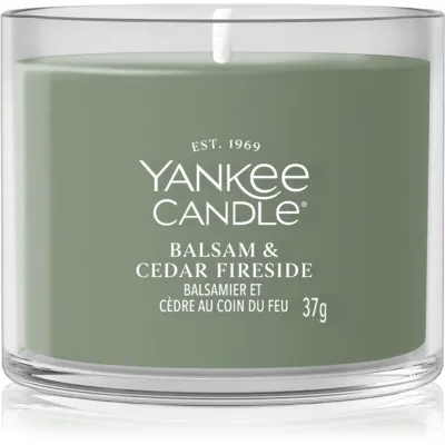 Yankee Candle Balsam & Cedar Fireside lumânare votiv 37 g